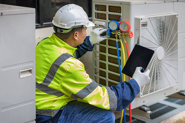 Professional Hvac technician working in Woodside, DE